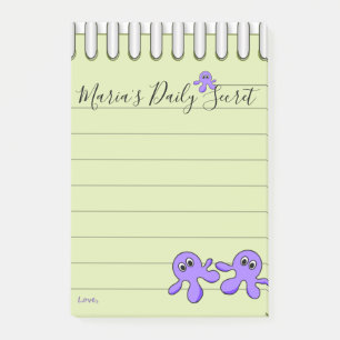 Post-it Notes Lila Oktopus Klebezettel