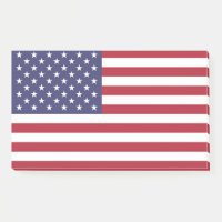 Post-it-Notes mit Flagge der USA
