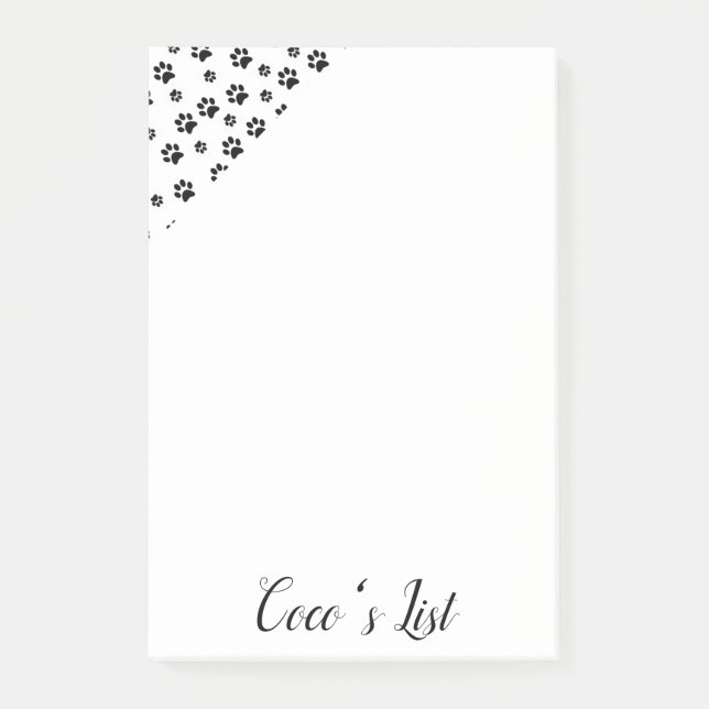 Post-it Notes Paws Cat Kitten Hunde Welpe Klebezettel (Vorderseite)