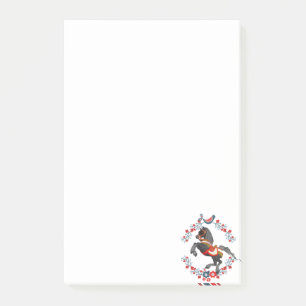 Post-it Notes Pferd Blumen Klebezettel