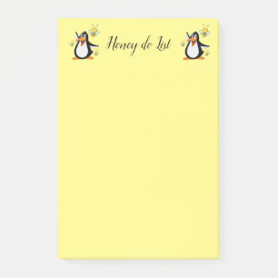Post-it Notes Pinguin Hummel Klebezettel