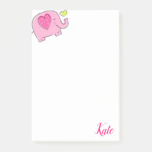 Post-it Notes Rosa Elefant Klebezettel