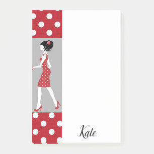 Post-it Notes rote Tupfen Klebezettel