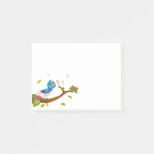 Post-it-Notes-singing Bird Post-it Klebezettel