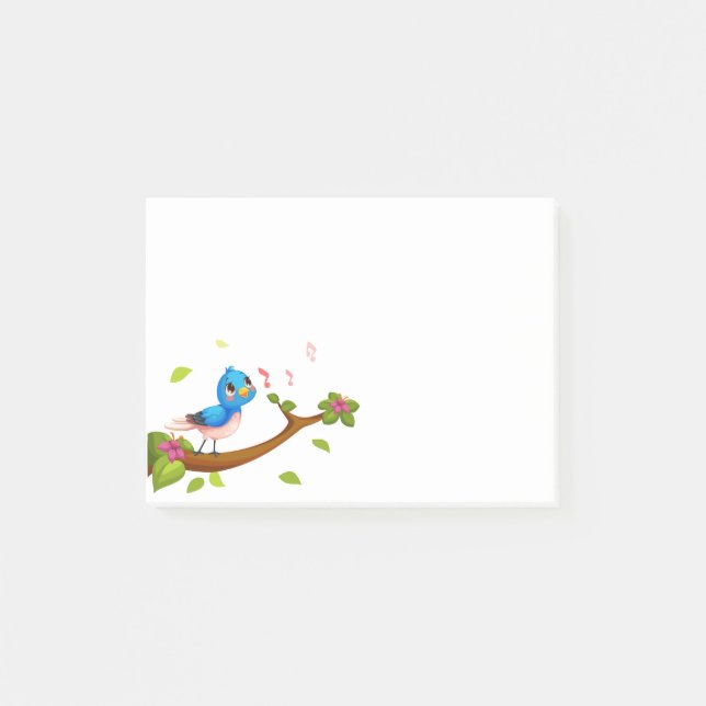 Post-it-Notes-singing Bird Post-it Klebezettel (Vorderseite)