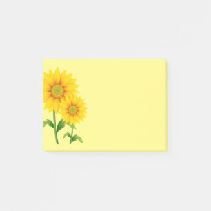 Post-it-Notes-Sonnenblumen Post-it Klebezettel