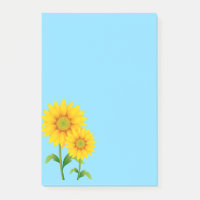 Post-it-Notes-Sonnenblumen