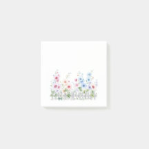 Post-It Notes Stockrosen Aquarell