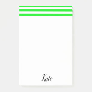 Post-it Notes Streifen Grün Klebezettel