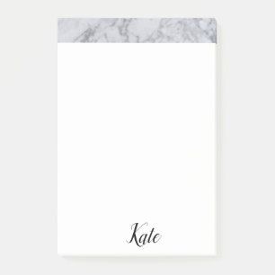 Post-it Notes Weiße Marmorierung Klebezettel