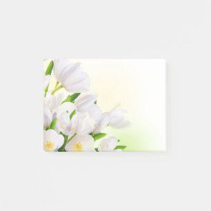 Post-it-Notes-weiße Tulips Post-it Klebezettel