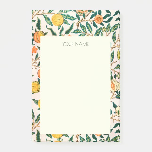 POST-IT NOTES WILLIAM MORRIS YELLOW POMEGRANATE POST-IT KLEBEZETTEL (Vorderseite)