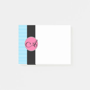 Post It Notizen, Benutzerdefiniertes Monogramm Post-it Klebezettel