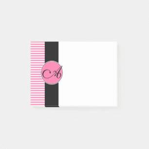 Post It Notizen, Benutzerdefiniertes Monogramm Post-it Klebezettel