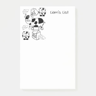 Post-it-Notizen färben Kühe ein Post-it Klebezettel