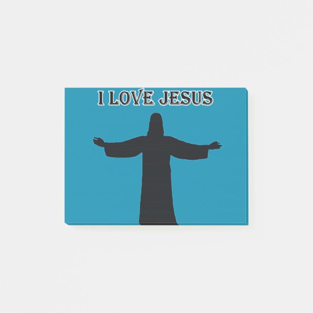 Post-It Notizen ich liebe Jesus (Vorderseite)