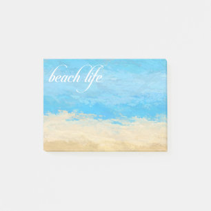 Post-it-Notizen mit Wasserfarbenmotiv Strandleben Post-it Klebezettel