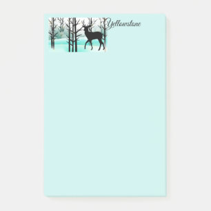 Post-it-Notizen Yellowstone-Hirsch Post-it Klebezettel