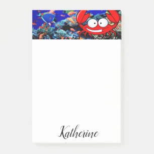 Post-it-Notizzettel Fisch Krabbe Post-it Klebezettel