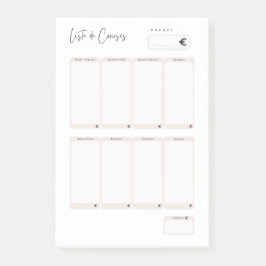 Post-it® Post-It Einkaufsliste Post-it Klebezettel