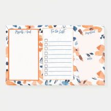 Post-it® To Do List Post-it® Original Floral 