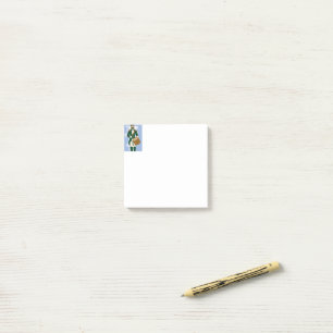 Post-it Weihnachten Nussknacker Blau vereist Klebezettel
