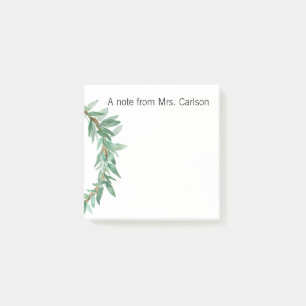 Post-Itanmerkung mit Kranz Post-it Klebezettel