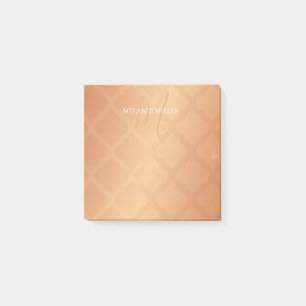 Post-Itanmerkungen - kupferner Post-it Klebezettel