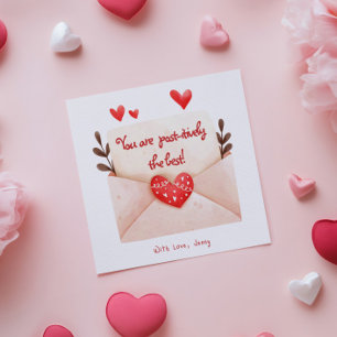 Post-itiv der beste Valentinstag-Gruß Karte