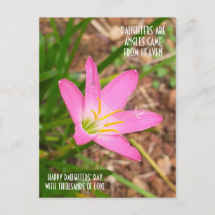 POST-KARTE FÜR DEN TOCHTERTAG POSTKARTE