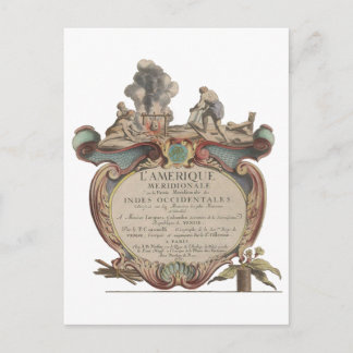 Post: L'Amerique Meridionale, 1689 Postkarte