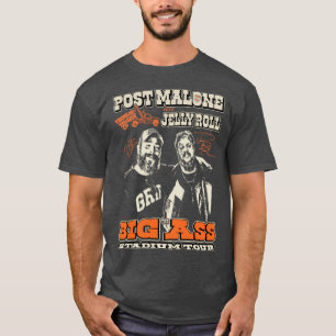 Post Malone Jelly Roll Konzerttour-Albumcover-Post T-Shirt
