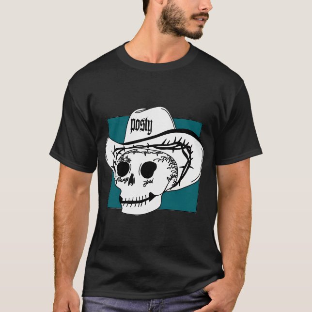 Post Malone Skull Hollywoods T-Shirt (Vorderseite)