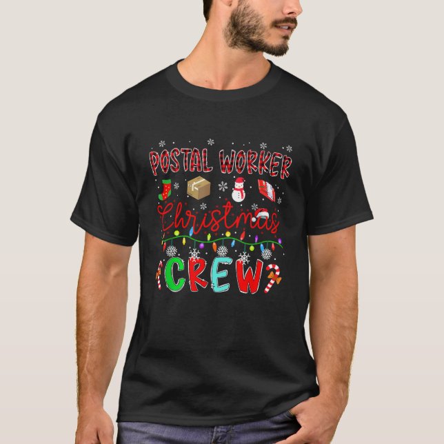 Post-Mitarbeiter Weihnachtszeit-Crew Matching Job  T-Shirt (Vorderseite)