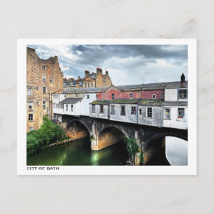 Post of the City of Bath, UK Postkarte