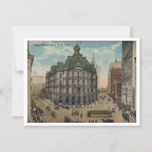Post Office, New York City Vintag Inspiriert Postkarte
