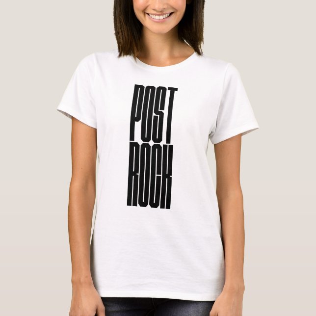 Post Rock fettes Logodesign T-Shirt (Vorderseite)