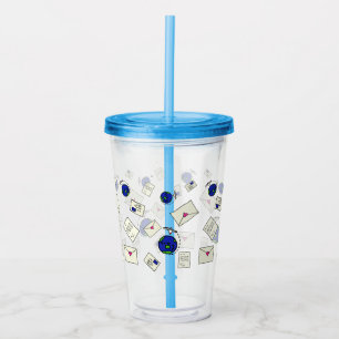 Post rund um die Welt Acryltrinkbecher