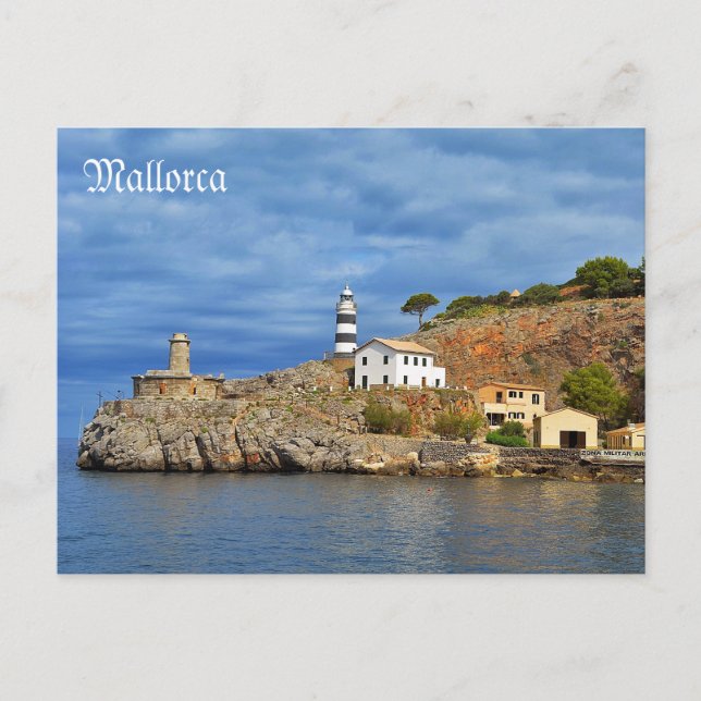 Post Soller-Sa Calobra desde el mar en Mallorca Postkarte (Vorderseite)