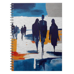 Post-Sturm-Wanderer – Abstrakte Figuren Notizblock