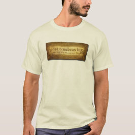 Post Tenebras Lux Aged Leather T-Shirt