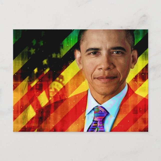 Post Urban Obama Postkarte (Vorderseite)