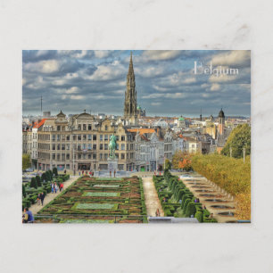 Post von Bruselas en Bélgica Postkarte