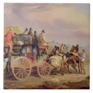 Post-Züge auf der Straße: Das "Quecksilber" Devonp Fliese