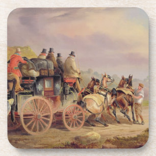 Post-Züge auf der Straße: Das "Quecksilber" Devonp Getränkeuntersetzer