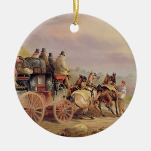 Post-Züge auf der Straße: Das "Quecksilber" Devonp Keramik Ornament