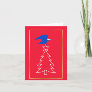 Postadler Weihnachtskarte Feiertagskarte