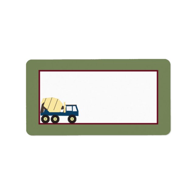 Postadresse der Bauzone Adressaufkleber (Vorne)