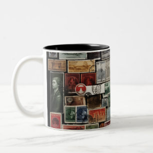 Postage Briefmarke Knolling Zweifarbige Tasse