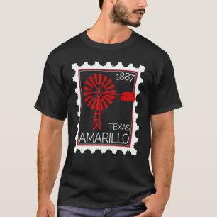 Postage Briefmarke mit alter Windkraftanlage in Am T-Shirt